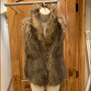 Faux fur vest